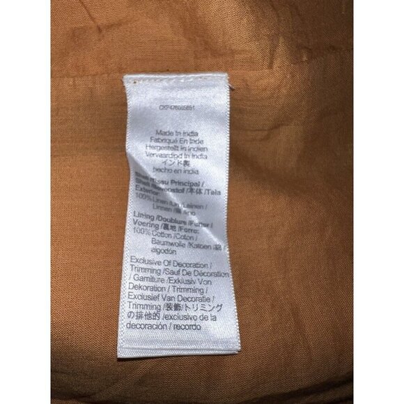 MADEWELL Maisie Mini Dress 100% Linen Balloon Sleeves Sz 2 - Picture 16 of 16